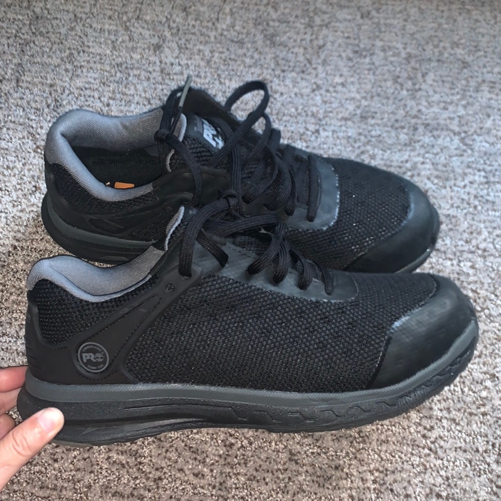 Black Timberland Pro Steel Toe Sneakers